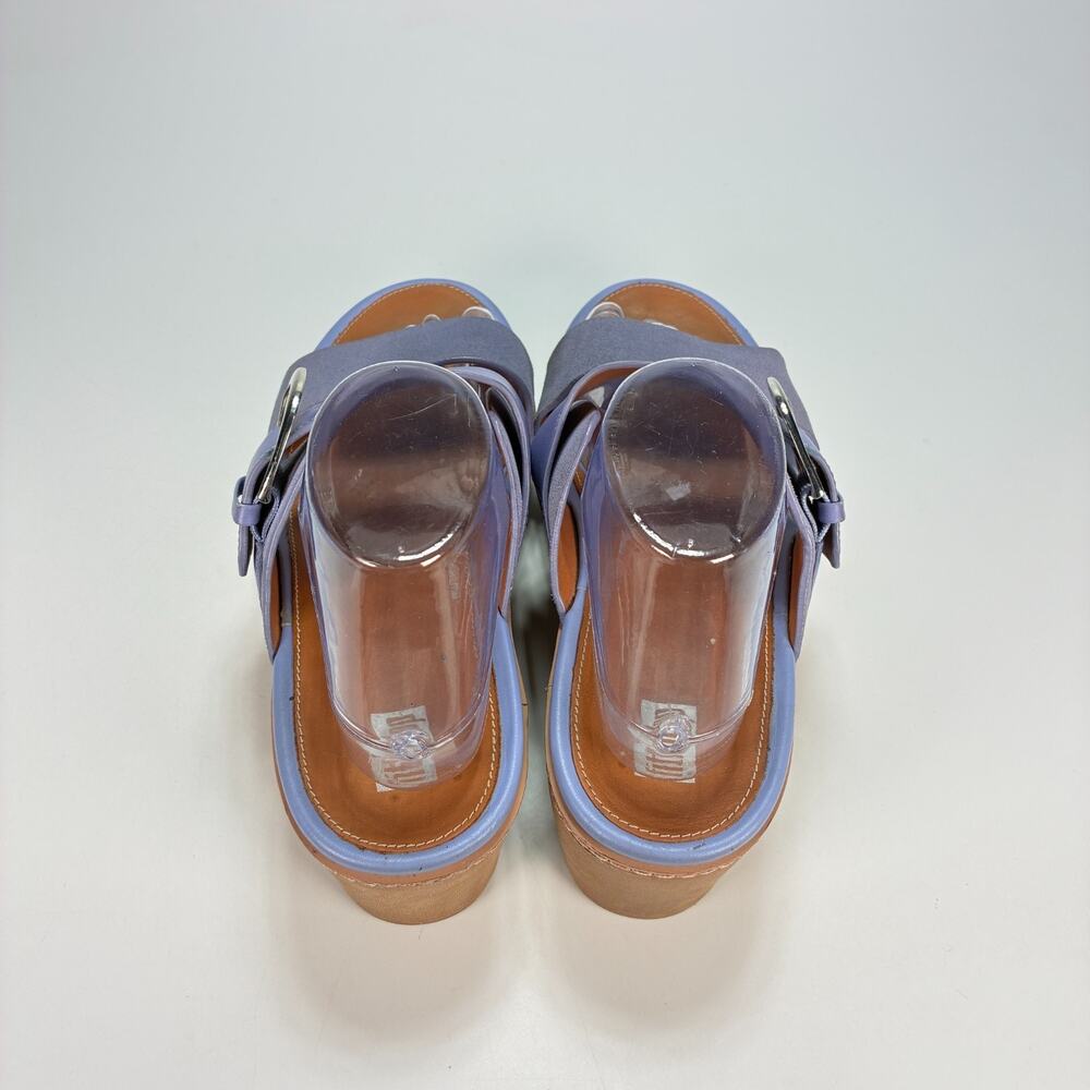 FitFlop Pilar Purple Adjustable Straps Chunky Platform Sandals Women’s Size 9 - Picture 6 of 10